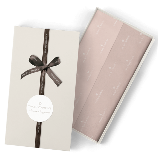 gift box with ribbon & sticker